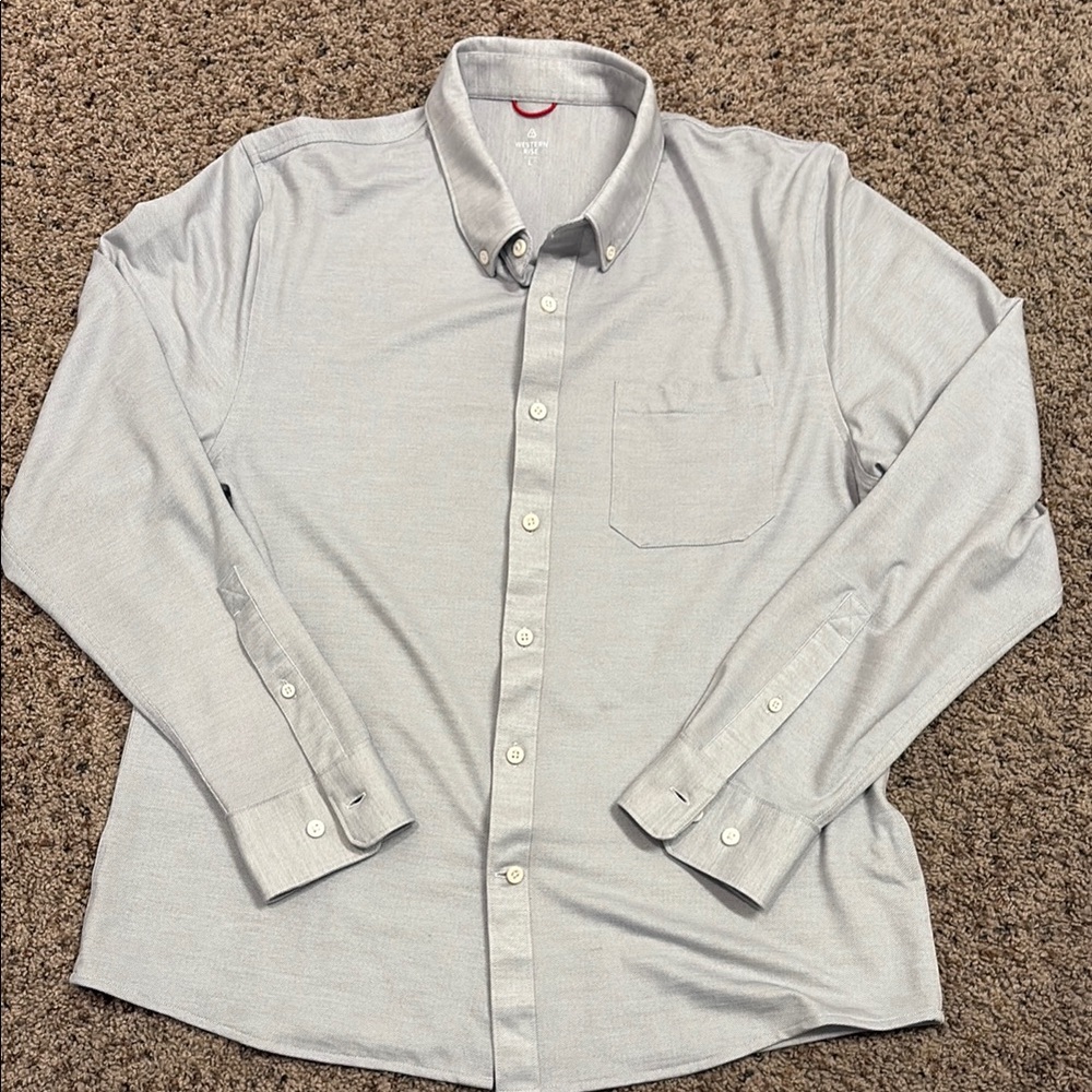 Men's Merino Wool Button Down Shirt